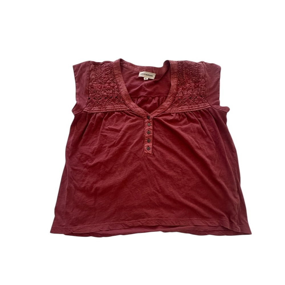 Lucky Brand Burgundy Tank Top